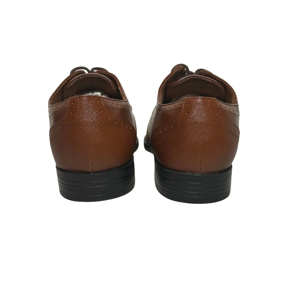Stacy Adams Brown Wingtip Oxford Brogue Dress Shoes Men Size‎ 6 Mens